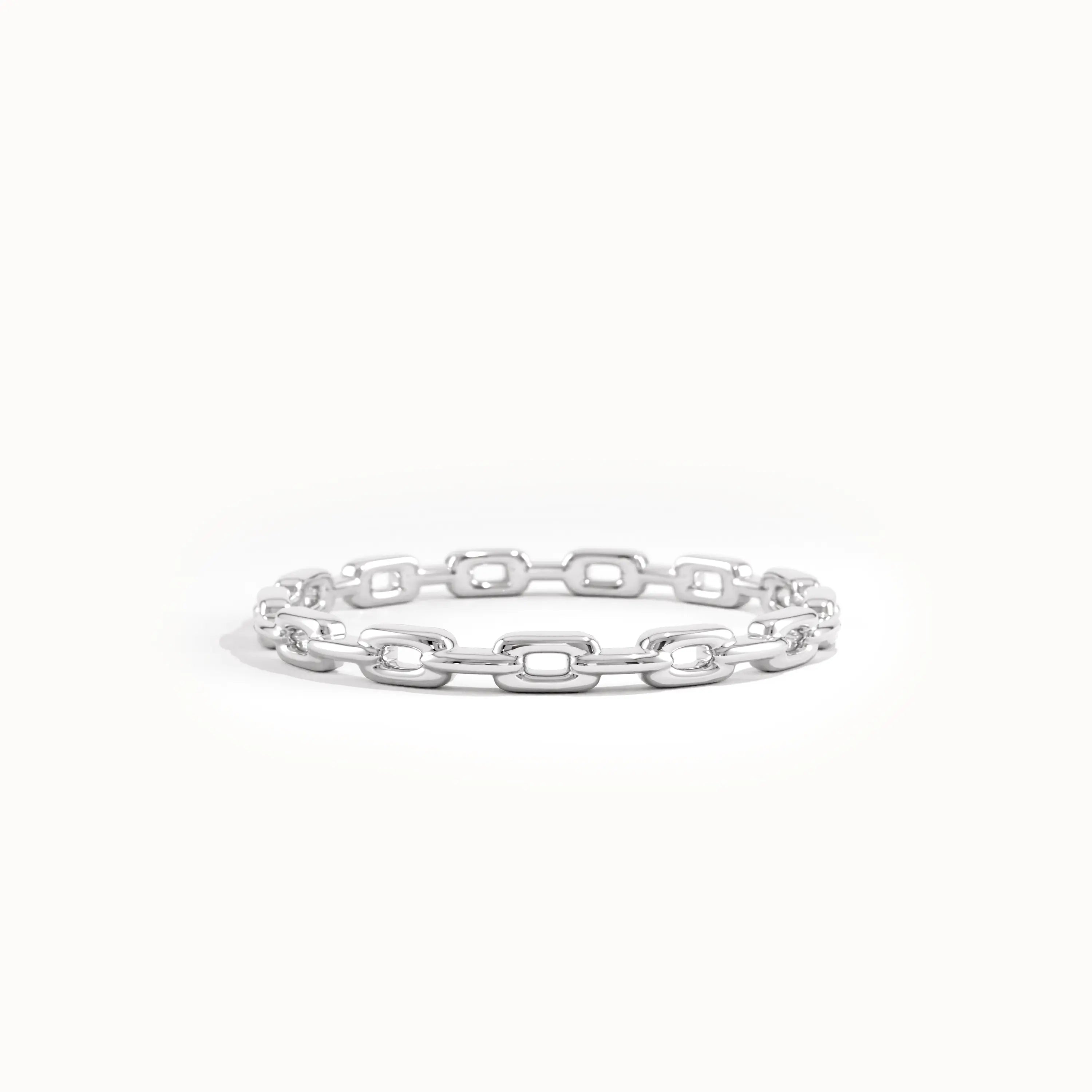 14k Gold Chain Stacking Ring for Women