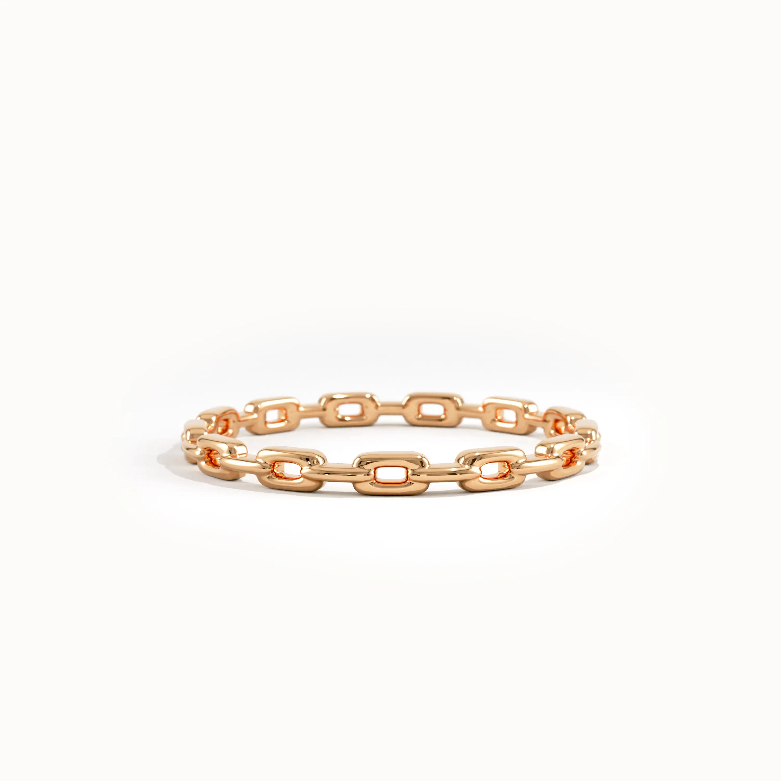 14k Gold Chain Stacking Ring for Women - BRENNMORE 