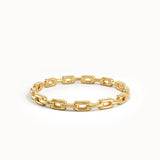 14k Gold Chain Stacking Ring for Women