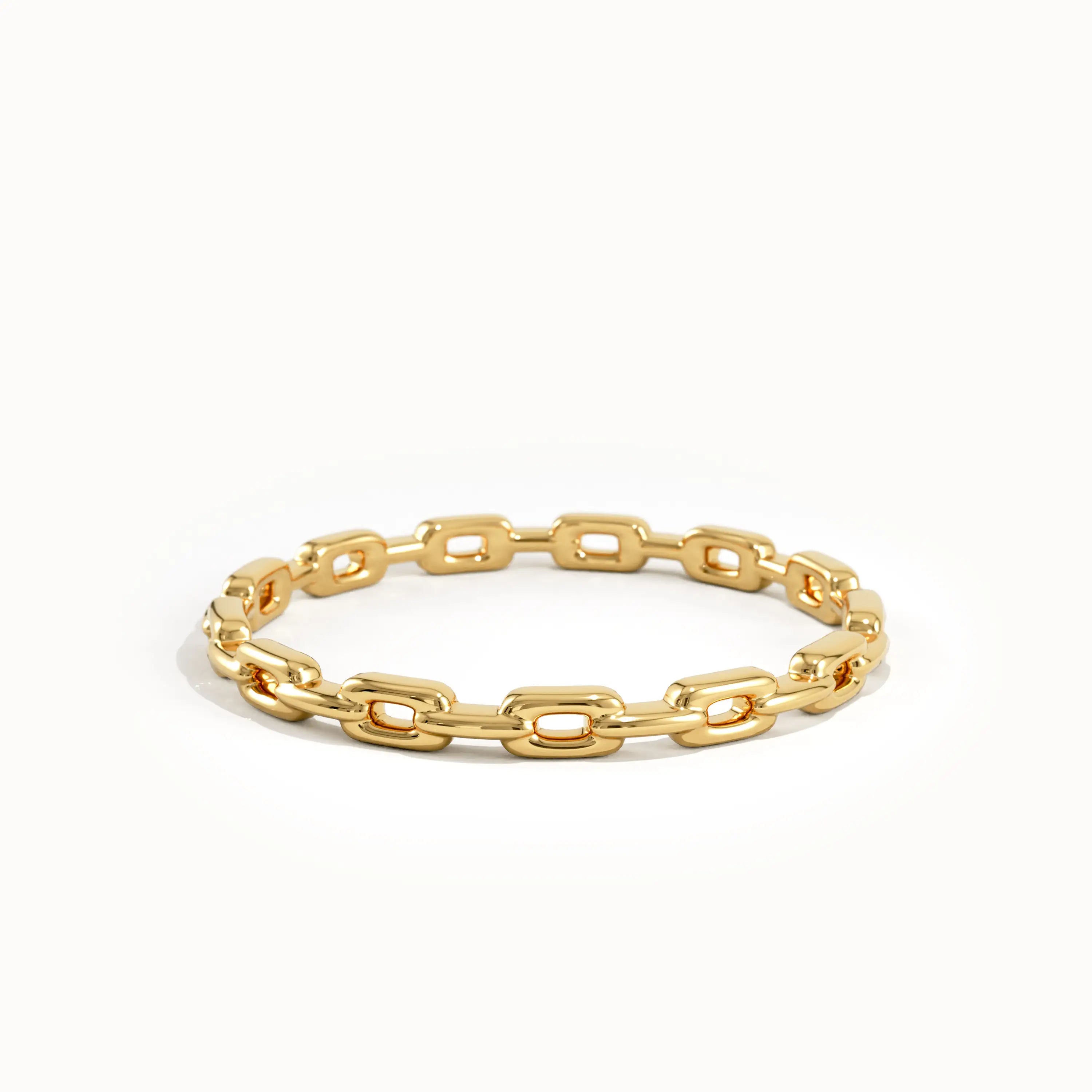 14k Gold Chain Stacking Ring for Women - BRENNMORE 