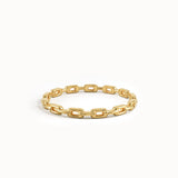 14k Gold Chain Stacking Ring for Women - BRENNMORE