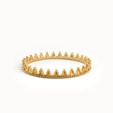 14k Solid Gold Crown Stacking Ring