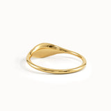 14k Solid Gold Star Signet Ring - BRENNMORE 