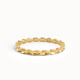14K Solid Gold Stacking Ring for Women - BRENNMORE