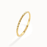 14k Solid Gold Twist Stacking Ring
