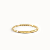 14k Solid Gold Twist Stacking Ring