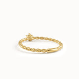 14k Solid Gold Tiny Promise Ring - BRENNMORE