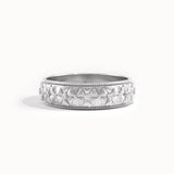 Flower Pattern Gold Wedding Band - BRENNMORE 