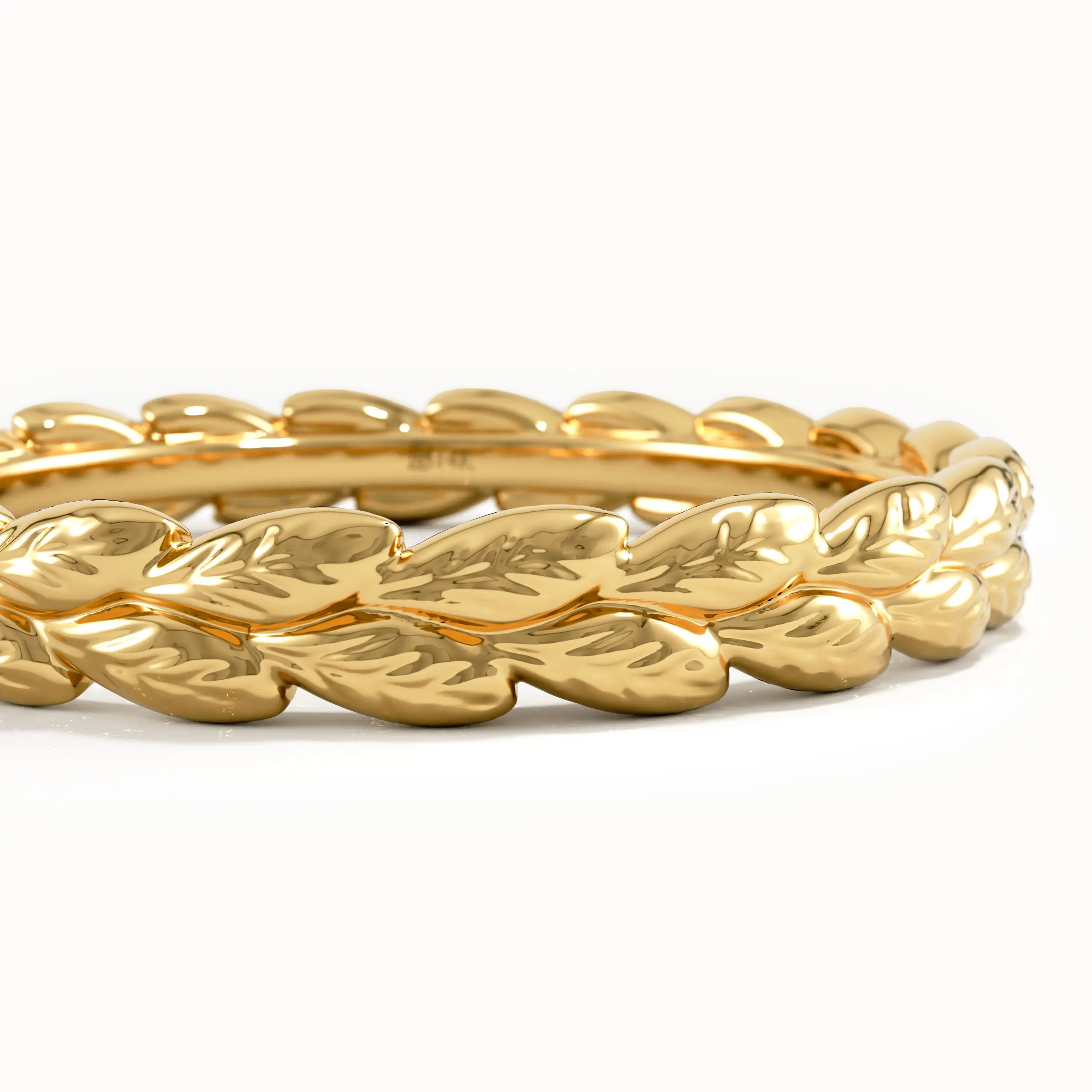 Vine Wedding Band in 14k Gold - BRENNMORE 