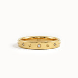 Celestial Wedding Band in Gold