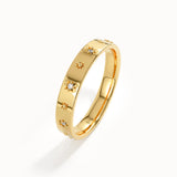 Celestial Wedding Band in Gold