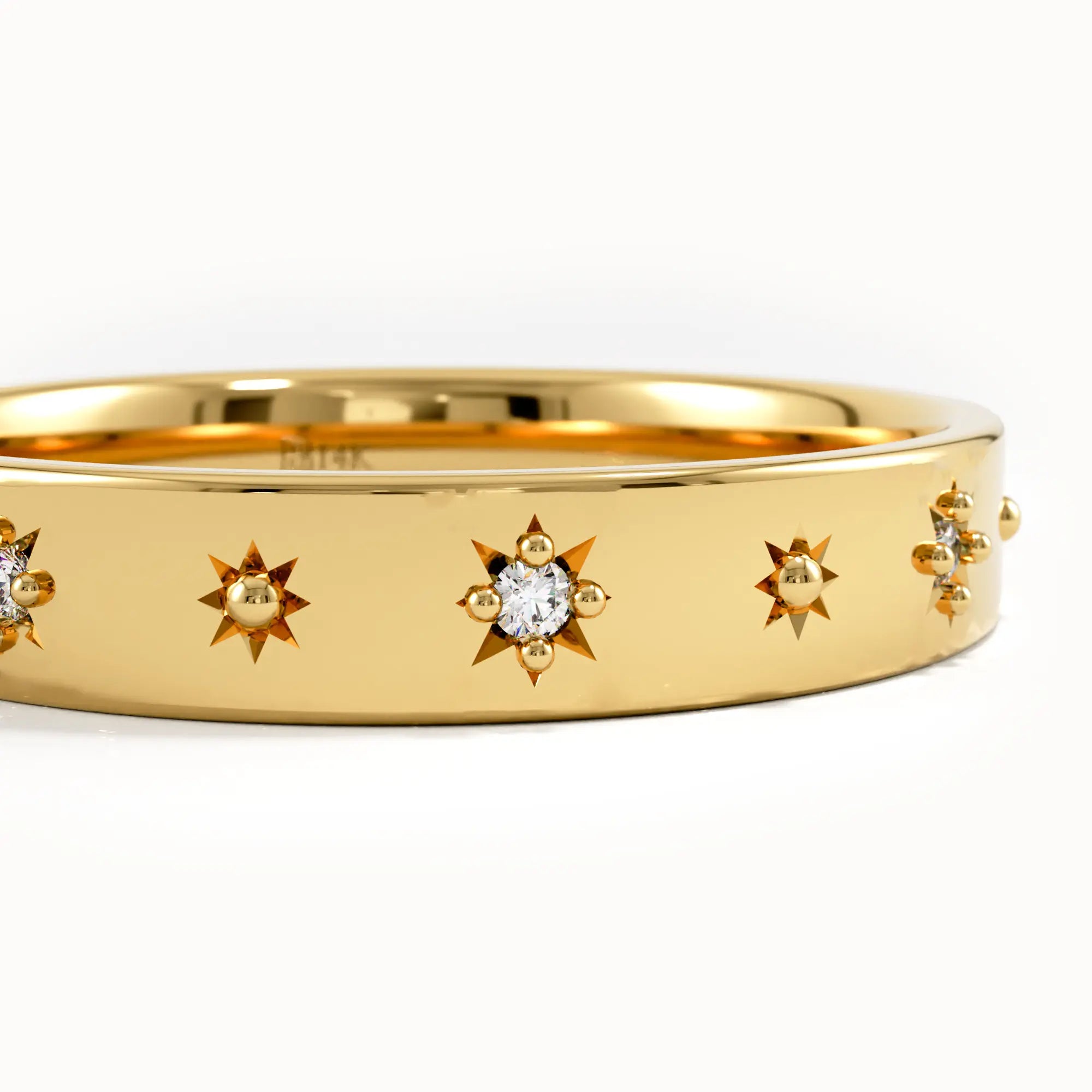 Celestial Wedding Band in Gold - BRENNMORE