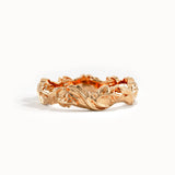 Ivy Leaf Gold Wedding Band - BRENNMORE 