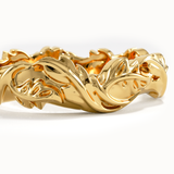 Ivy Leaf Gold Wedding Band