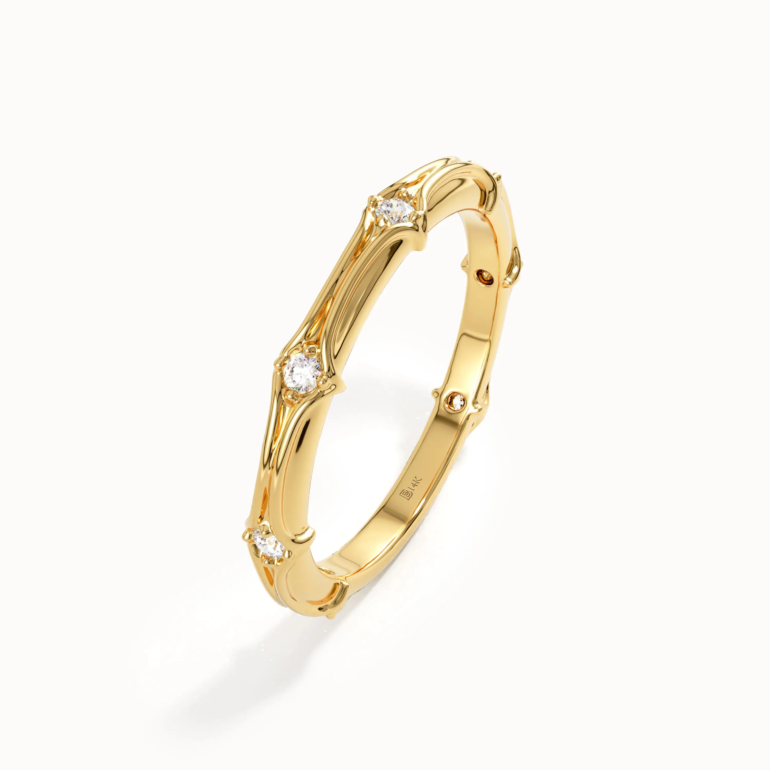 Vintage Wedding Band in 14k Gold - BRENNMORE 