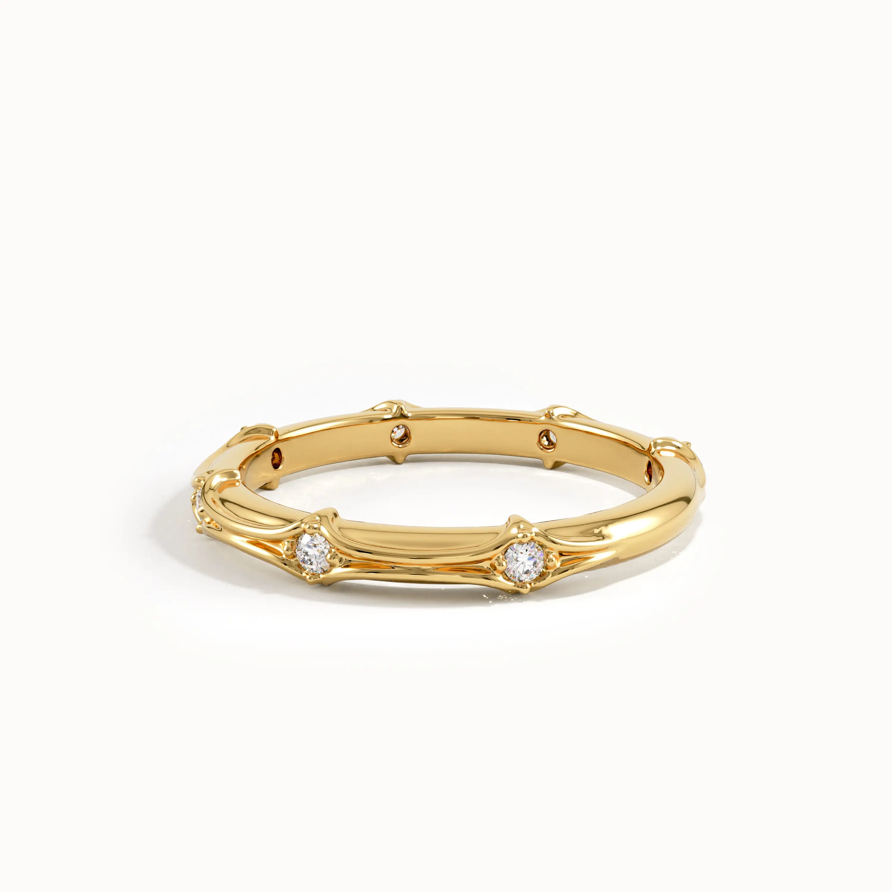 Vintage Wedding Band in 14k Gold - BRENNMORE 