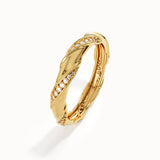 Pave Wrapped Wedding Band - BRENNMORE 