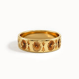 Wide Wedding Band in 14k Gold - BRENNMORE 