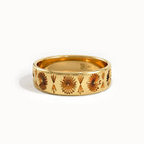 Wide Wedding Band in 14k Gold