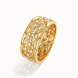 Mesh Wedding Band in Gold