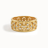 Mesh Wedding Band in Gold
