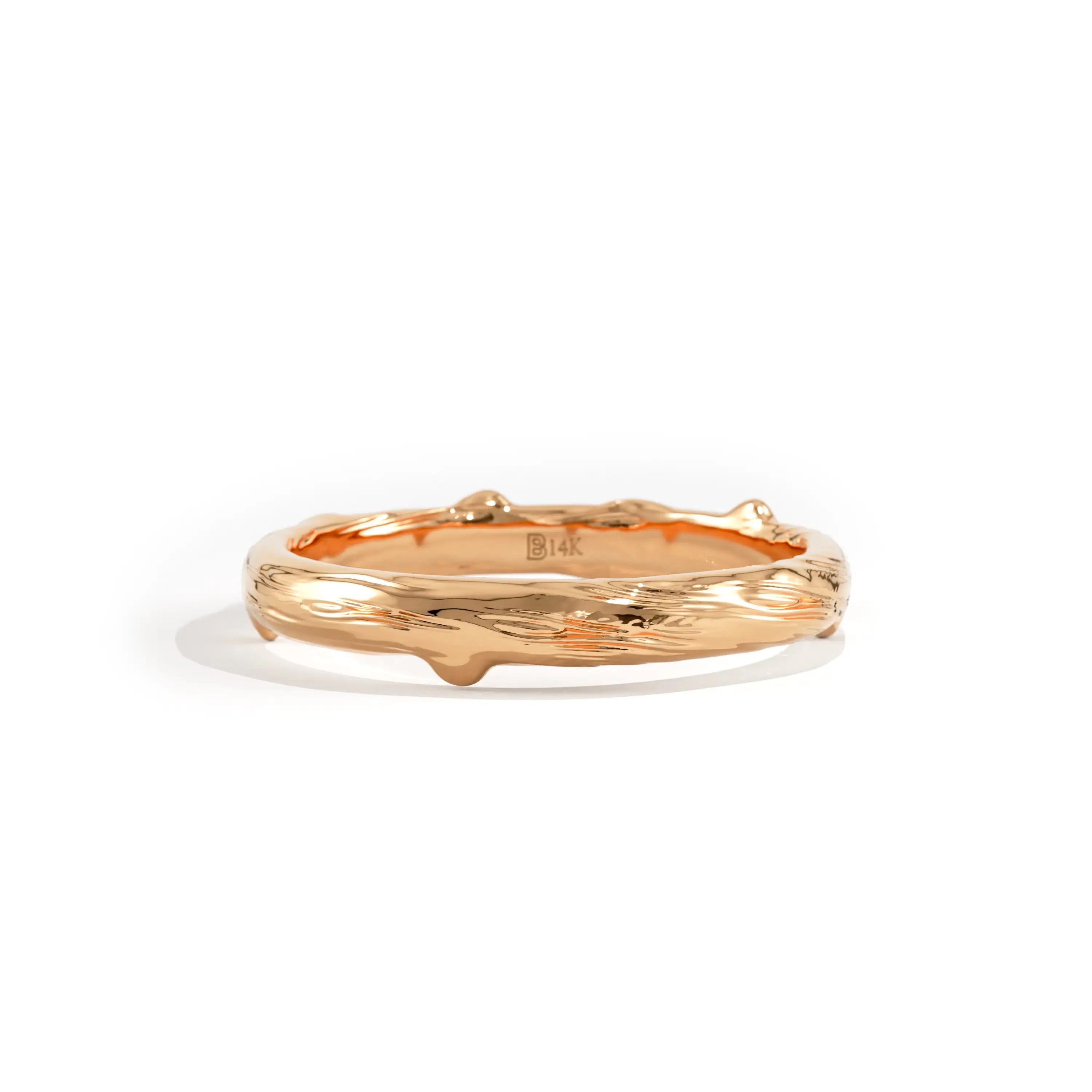 Gold Tree Branch Wedding Band - BRENNMORE 