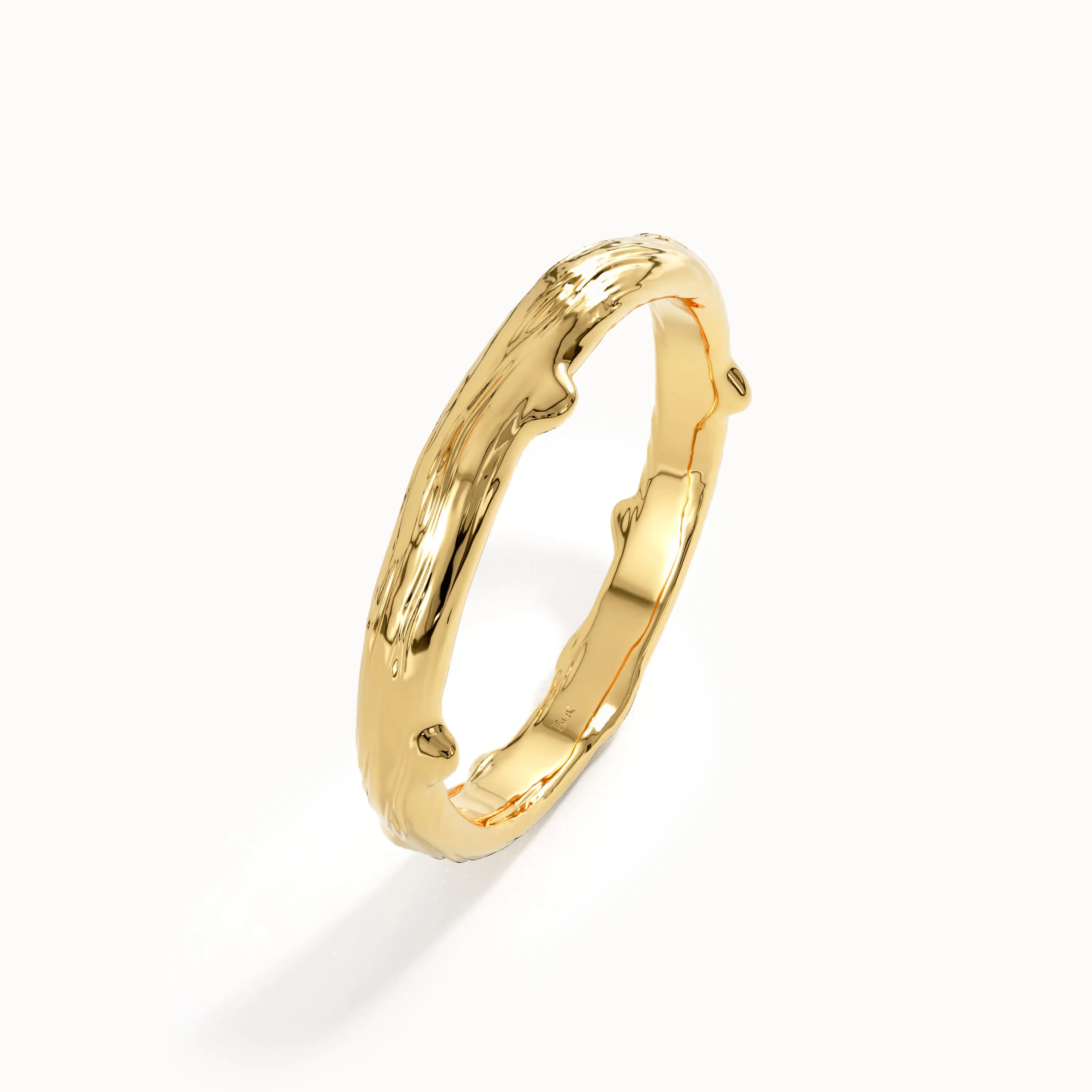 Gold Tree Branch Wedding Band - BRENNMORE 