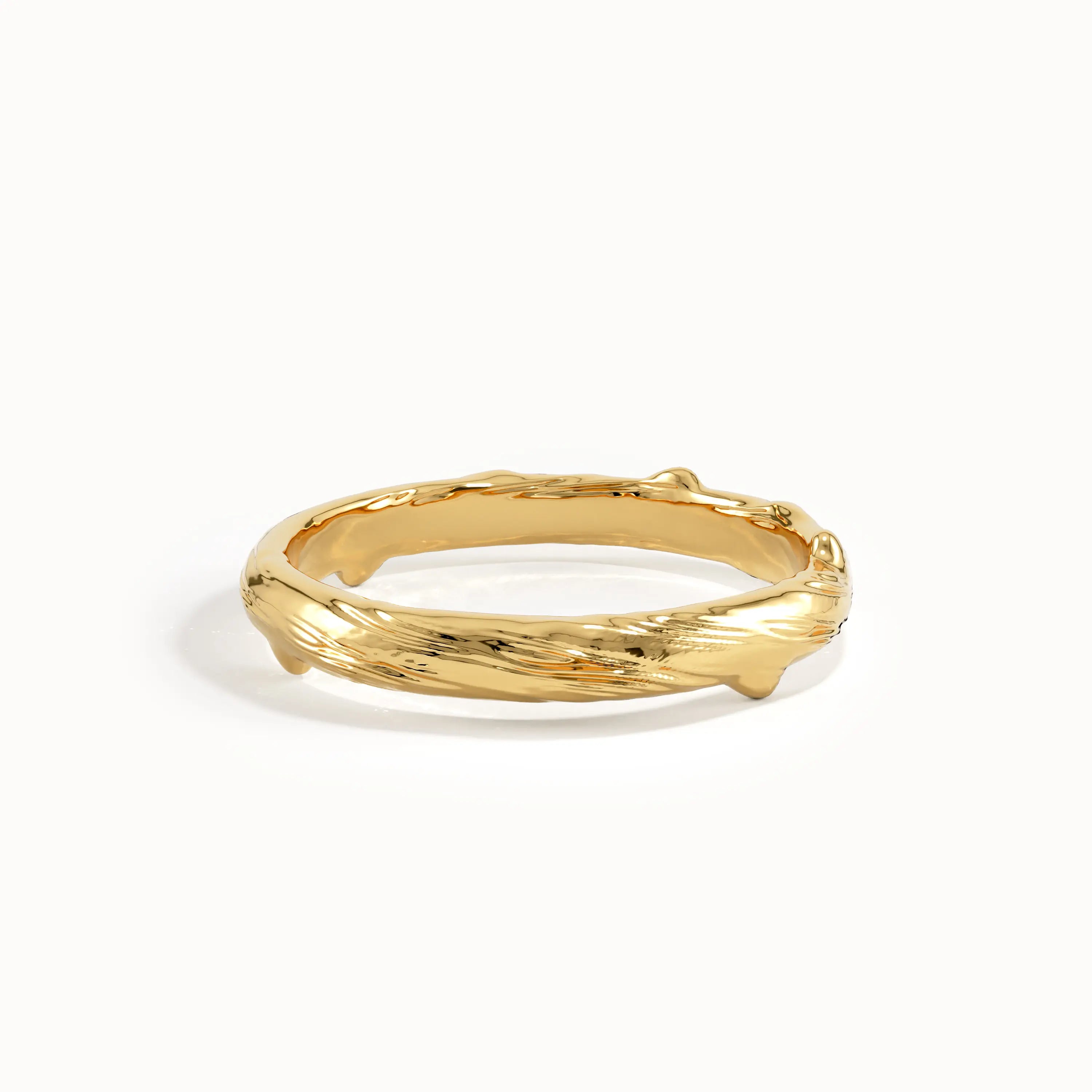 Gold Tree Branch Wedding Band - BRENNMORE 