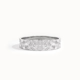 Circle Waves Wedding Band in Gold - BRENNMORE 