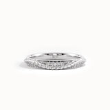 Ups and Downs Pave Lab Diamond Wedding Band - BRENNMORE