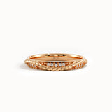 Ups and Downs Pave Lab Diamond Wedding Band - BRENNMORE