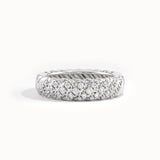 Half Eternity Twisted Wedding Band - BRENNMORE 