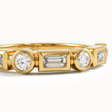Half Eternity Bezel Wedding Ring
