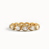 Pear Eternity Unique Gold Wedding Ring - BRENNMORE