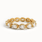 Pear Eternity Unique Gold Wedding Ring - BRENNMORE