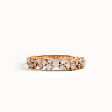 14k Gold Cluster Lab Diamond Wedding Ring - BRENNMORE