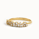 14k Gold Cluster Lab Diamond Wedding Ring - BRENNMORE