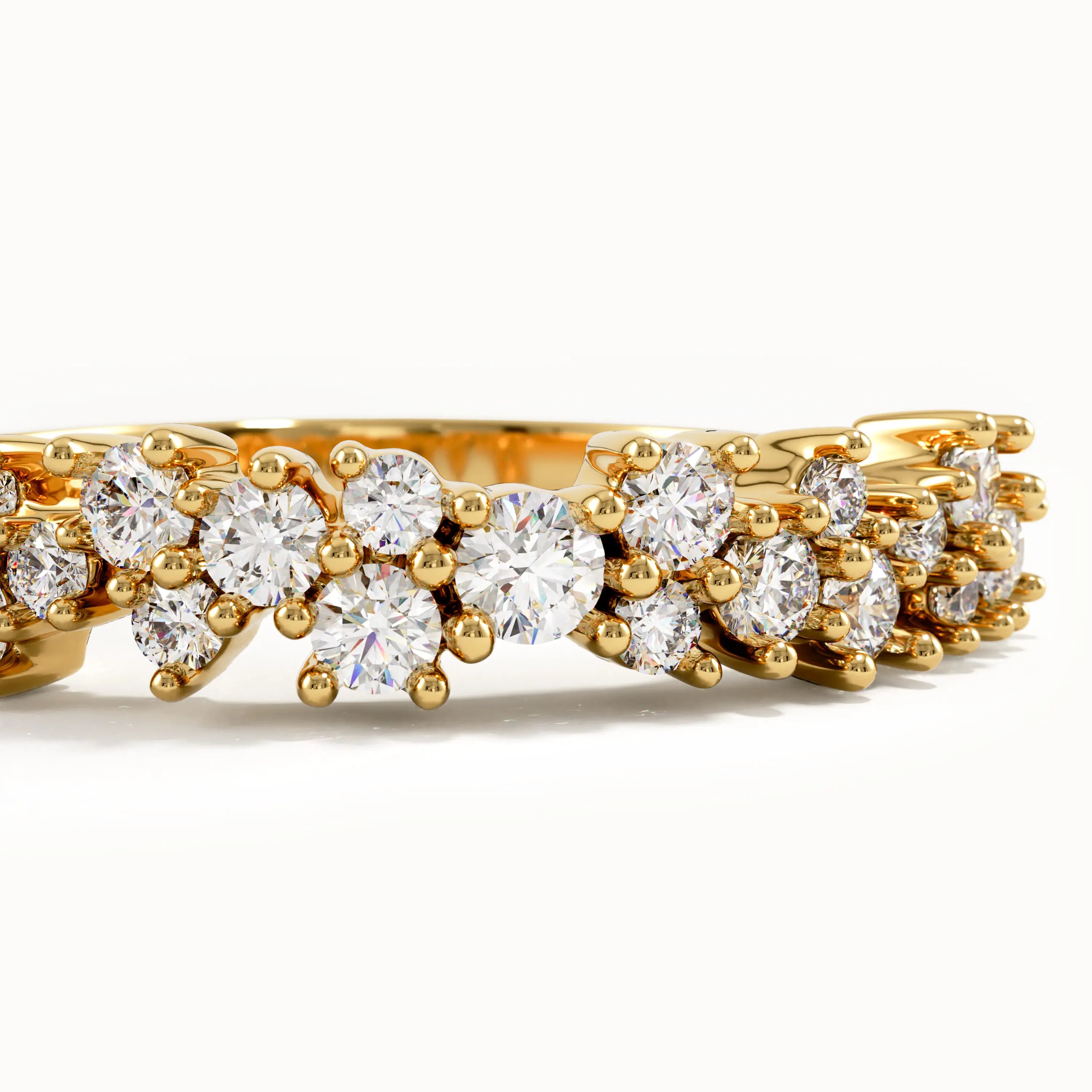 Cluster Lab Diamond Wedding Ring - BRENNMORE 