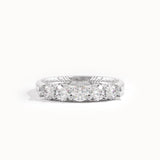 5 Stone Unique Band Wedding Ring - BRENNMORE 