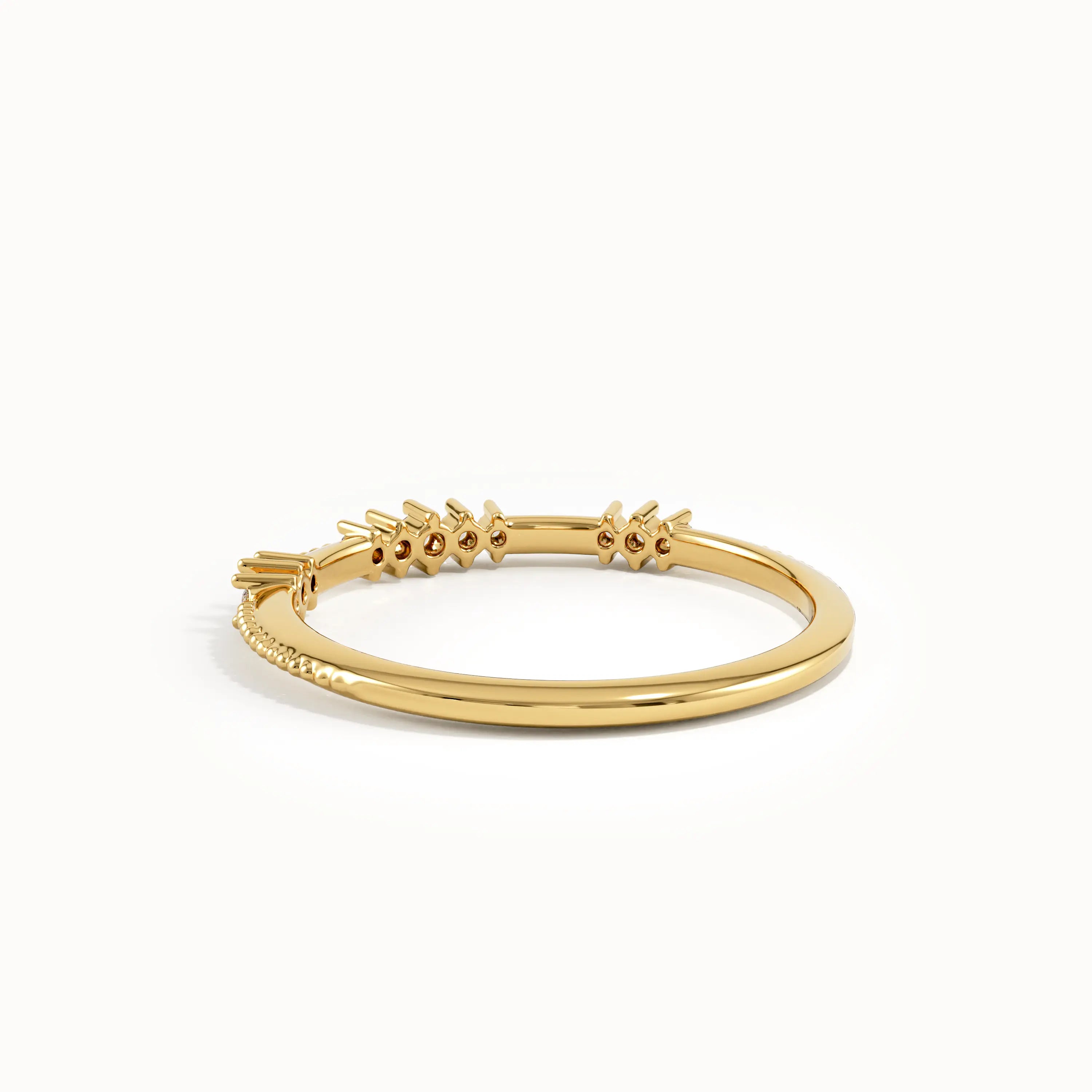 Ultra Thin Pave Wedding Ring - BRENNMORE 