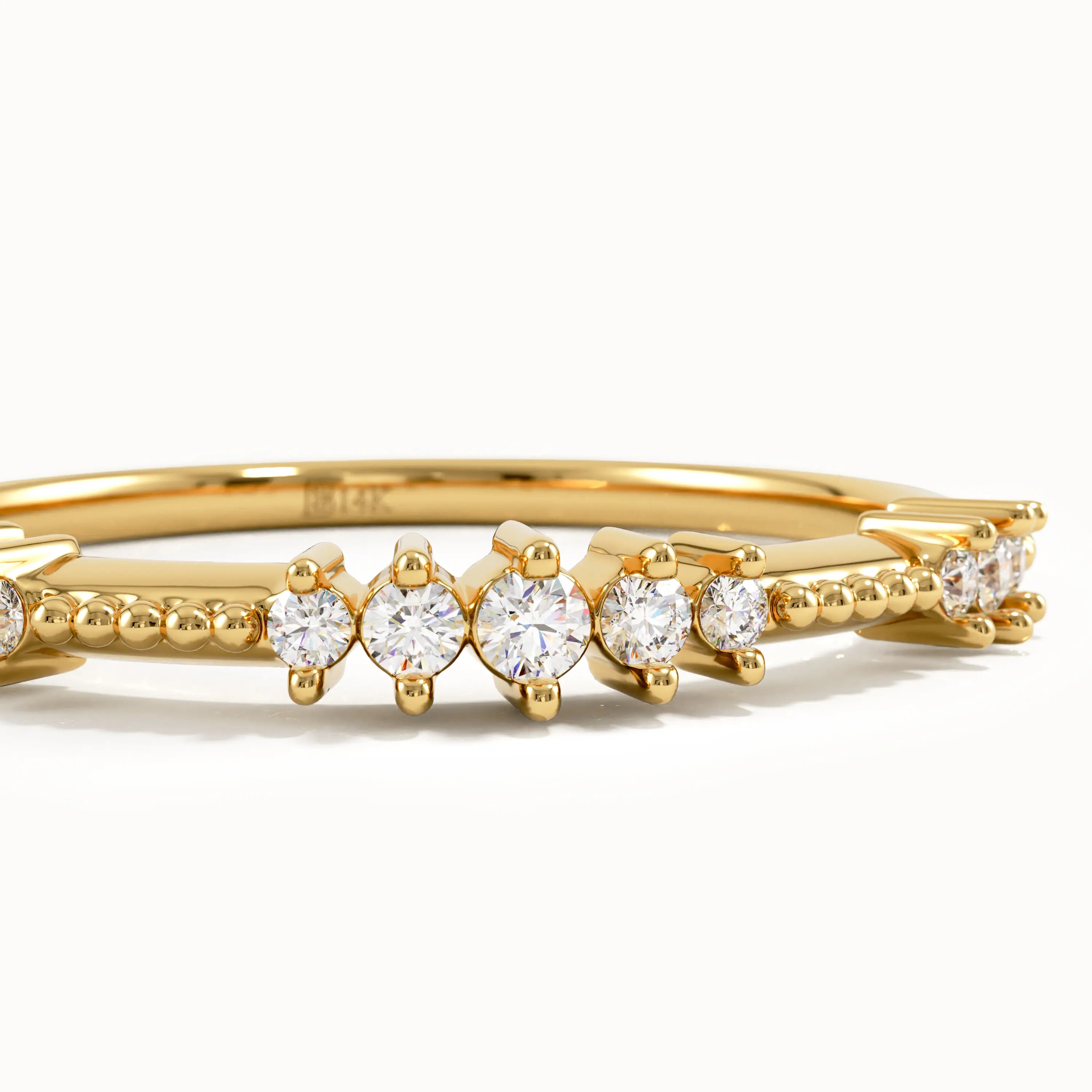 Ultra Thin Pave Wedding Ring - BRENNMORE 