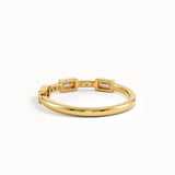 Trio Baguette Dainty Wedding Ring