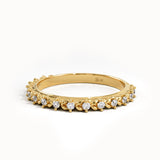 Pave Lab Diamond Wheat Wedding Ring - BRENNMORE
