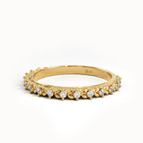 Pave Lab Diamond Wheat Wedding Ring