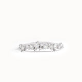 Cluster Lab Diamond Curve Wedding Ring - BRENNMORE