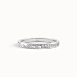 Nature Inspired Two Side Wedding Ring - BRENNMORE