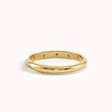 Faceted Wedding Ring in 14k Gold - BRENNMORE 