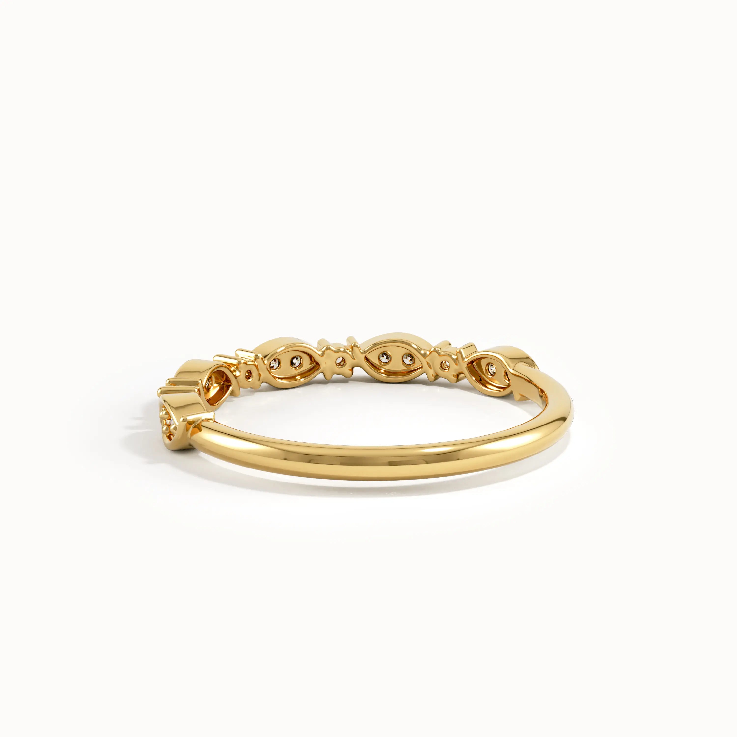 Art Deco Pave Wedding Ring - BRENNMORE 