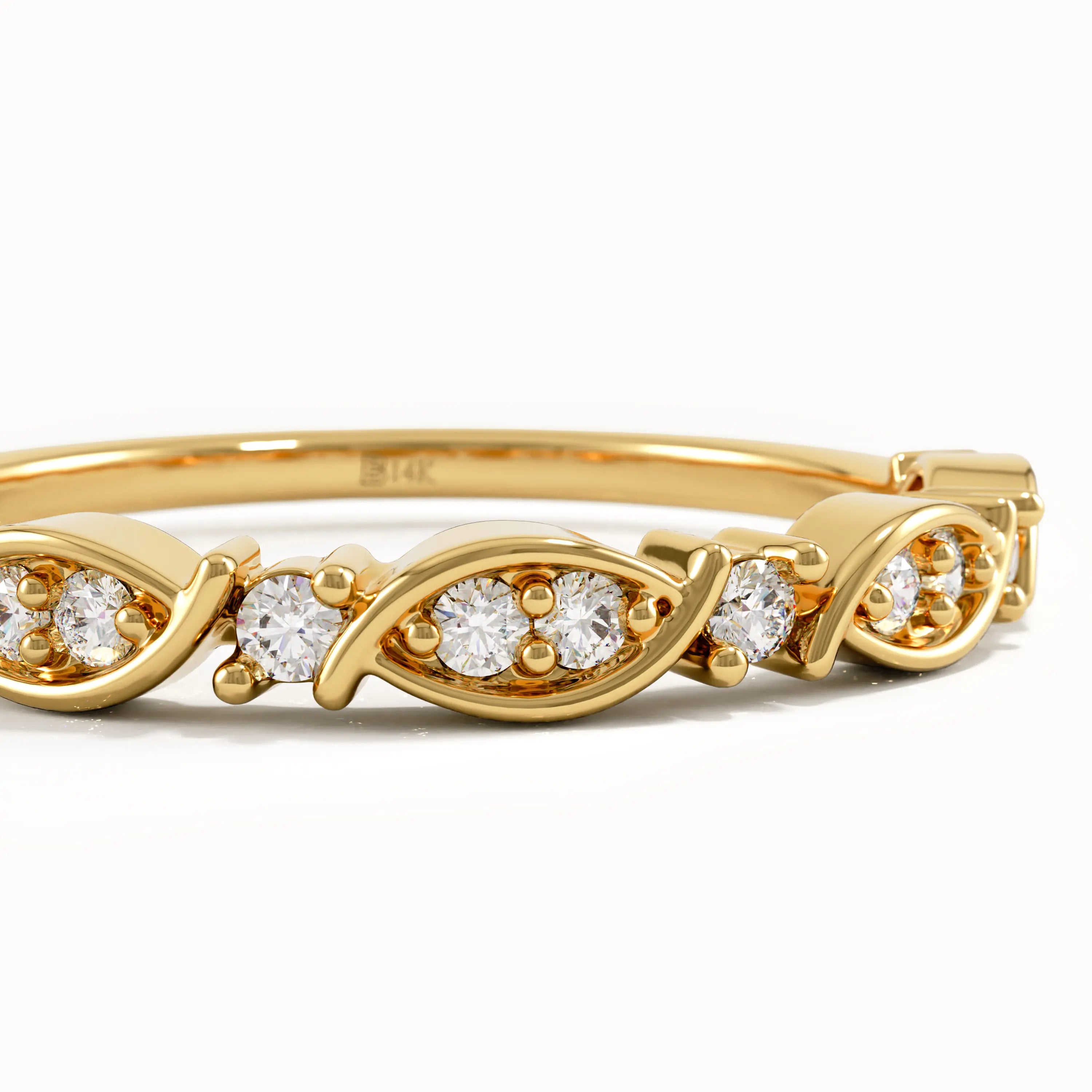Art Deco Pave Wedding Ring - BRENNMORE 
