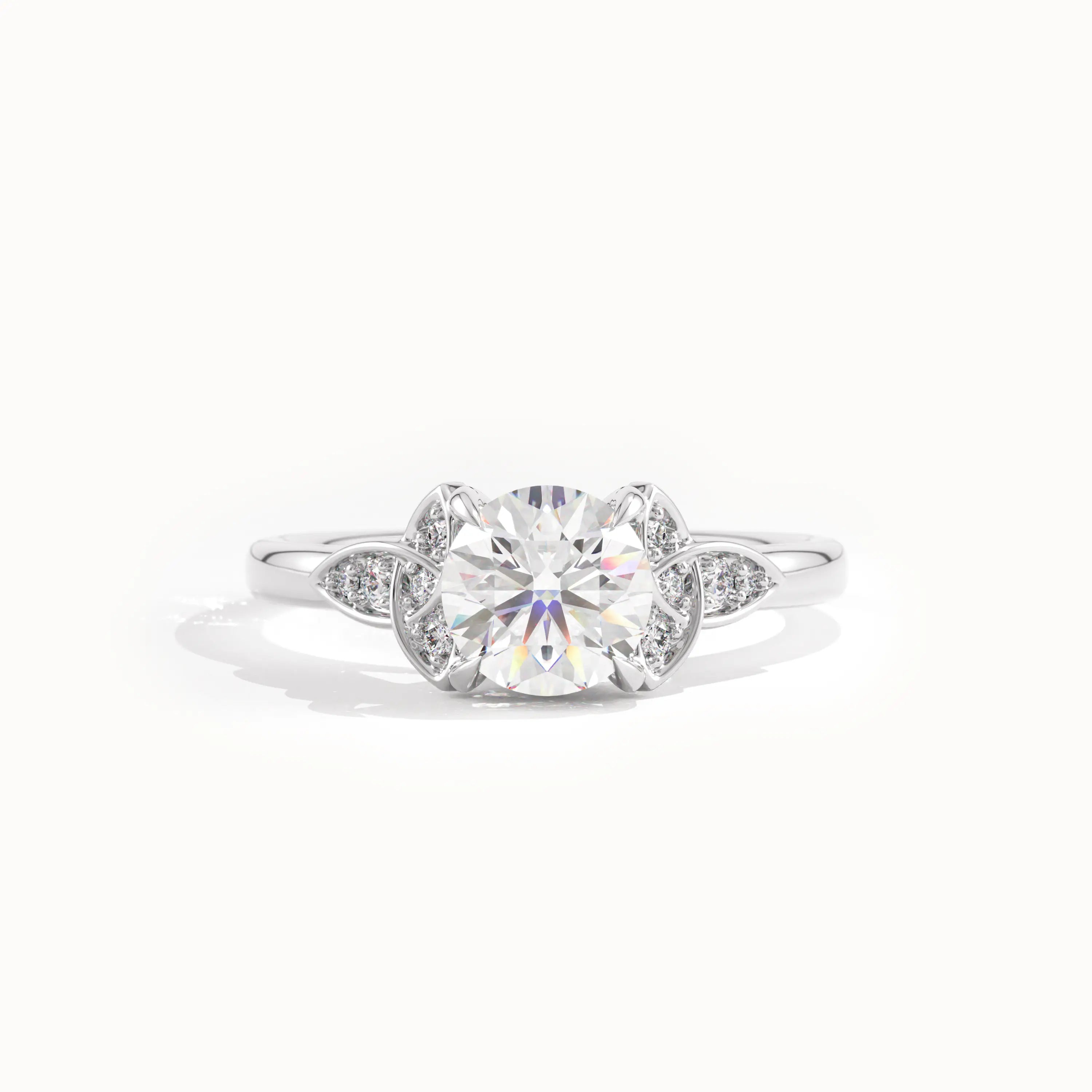 Celtic Solitaire Engagement Ring in Gold - BRENNMORE